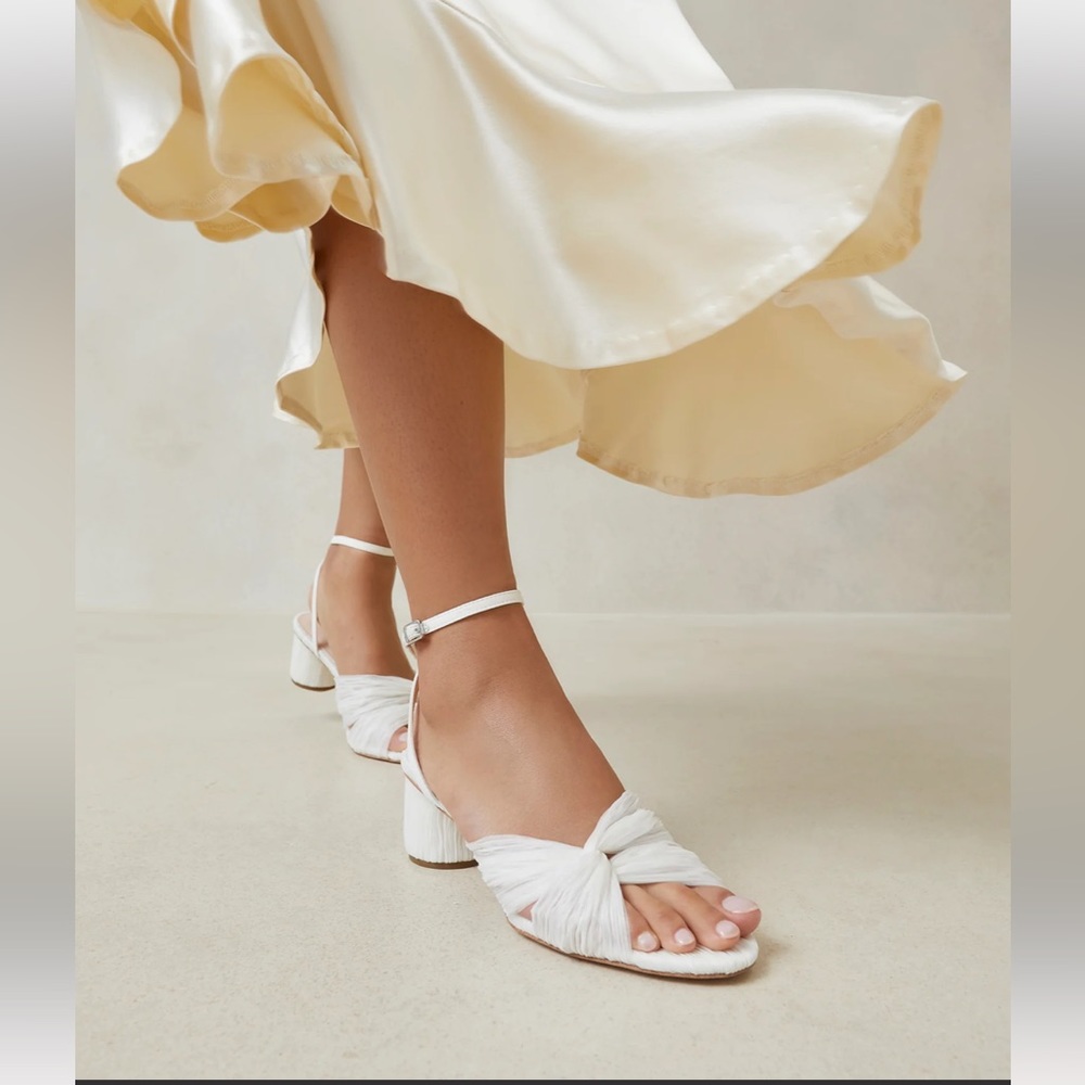 Loeffler Randall Raegan pearl pleated twist heel
